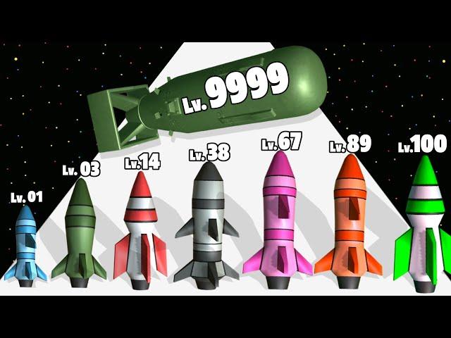 Crazy Bombs Evolution - Level Up Bomb Max Level Gameplay (Evolving Bombs)