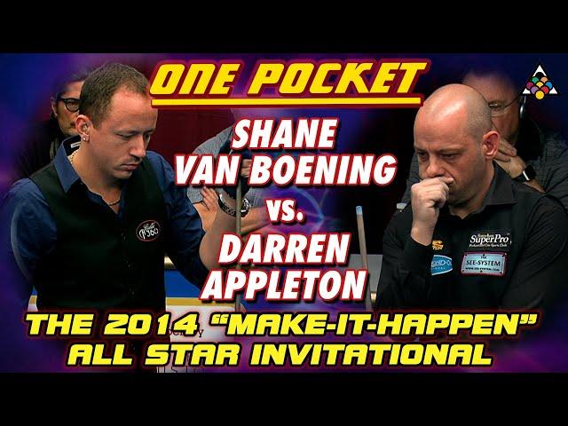 One Pocket - DARREN APPLETON vs SHANE VAN BOENING - 2014 Accu-Stats All Star Invitational