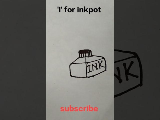 'I' for inkpot/#shorts /#youtube short /#ujjaldar study home