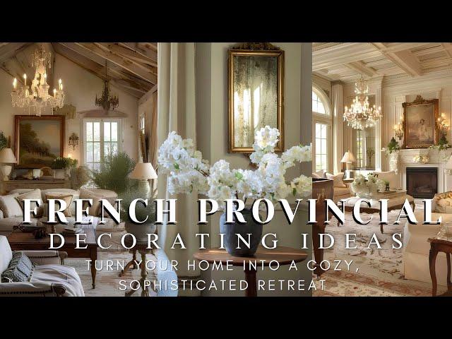 French Provincial Haven: Turn Your Home into a Cozy, Sophisticated Retreat with Simple Decor Ideas 