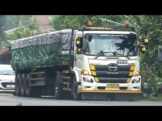 JOS GANDOS BOLO !!! 2 TRUCK TRAILER HINO 500 PANJANG TRUK TRONTON FUSO ISUZU GIGA UD QUESTER NISSAN