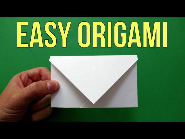 How to make paper Envelope - No glue or tape, very easy DIY 