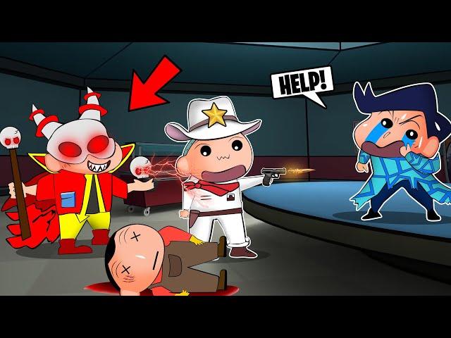 Conjurer Shinchan Cursed Masao In Super Sus  | Shinchan Playing Among Us 3D | Funny Game 