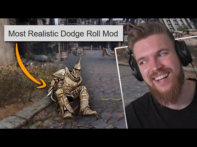 Most Realistic Dodge Roll Mod for Skyrim - ESO Reacts