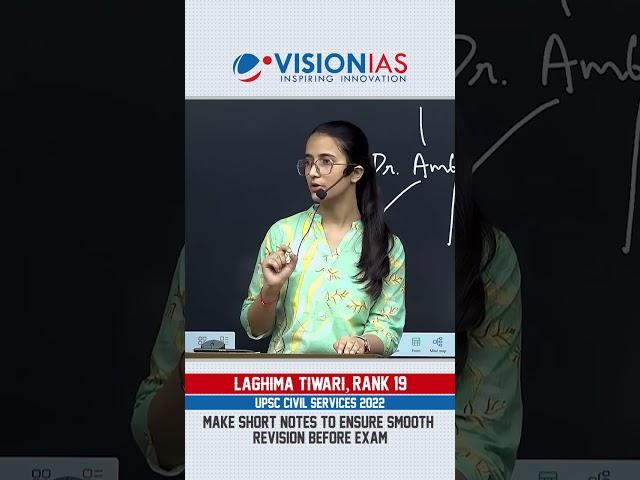 Toppers on Notes Making| Topper Tip by Ms. Laghima Tiwari, AIR 19, UPSC CSE 2022| TIP #365