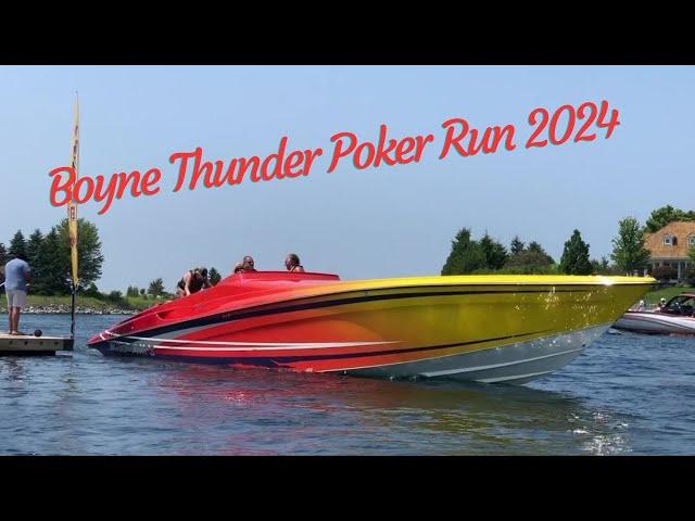 Boyne Thunder Poker Run 2024 in Bay Harbor, Lake Michigan