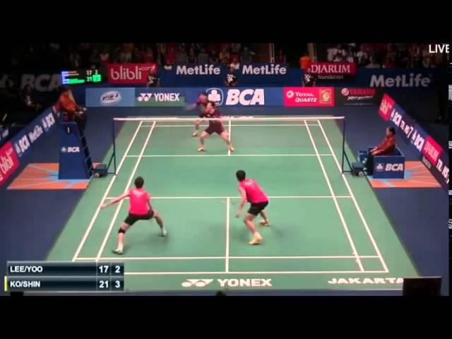 Ko Sung Hyun  Shin Baek Cheol vs Lee Yong Dae  Yoo Yeon Seong | Badminton 2015