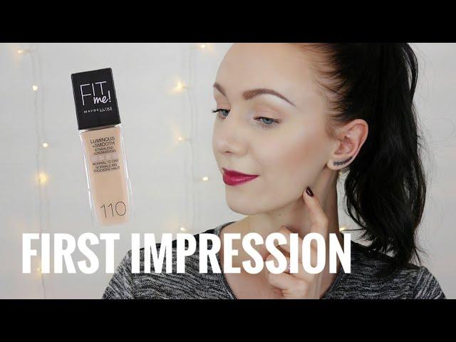 Foundation für trockene Haut? |Maybelline Fit me Luminous & Smooth Foundation | First Impression