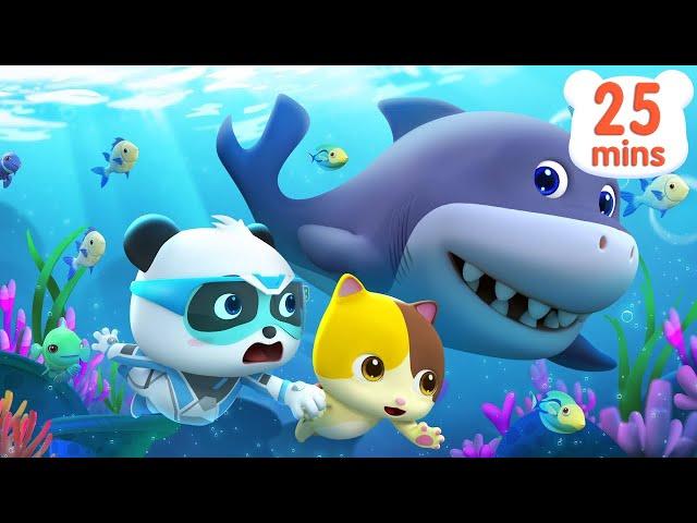 Super Panda's Ocean Rescue Mission | Baby Shark | Super Rescue Team | Kids Cartoon | BabyBus