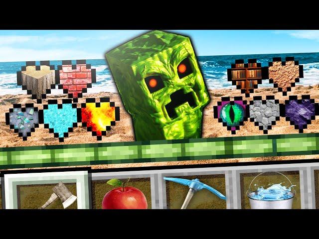 Minecraft PERO los CORAZONES = REALISMO 