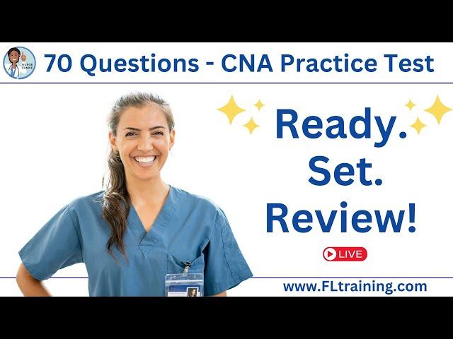 🩺 70 CNA Practice Questions - Ready. Set. Review! 