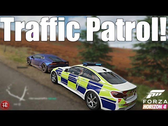 Forza Horizon 4: Police Roleplay! Traffic Patrol, Giving Tickets, and NEW Patrol Car!