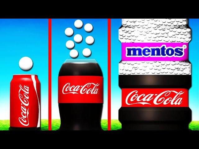 Upgrading WORLD'S BIGGEST MENTOS + COKE