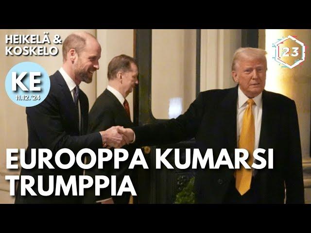 Euroopan johtajat kumarsivat Trumpia | Heikelä & Koskelo 23 minuuttia | 1047