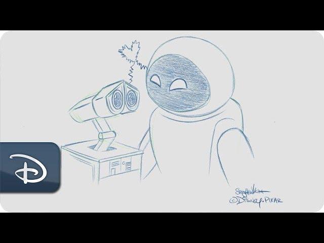 How-To Draw WALL-E and Eve | Disney Parks