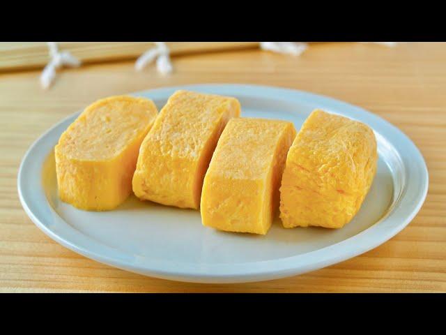 2-Ingredient Tamagoyaki Dashi-Maki Tamago だし巻き卵 (Japanese Rolled Omelette) | OCHIKERON