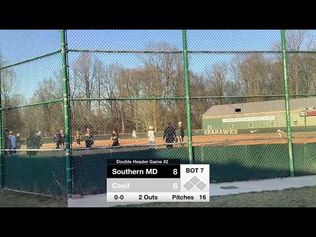 Cecil College vs Southern MD| NJCAA Softball | 3/12/25