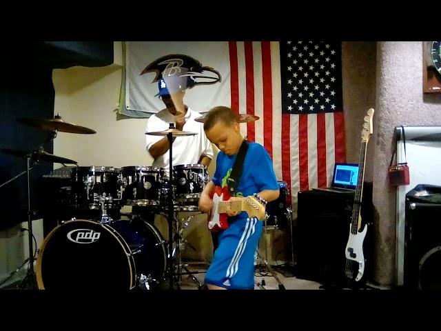 The Power Station " we fight for love " redo drum cover James Alderman ft. Isaiah Alderman