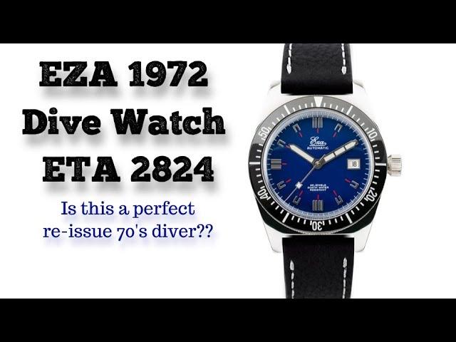 Eza Automatic 1972 Un-Boxing. A Perfect 70s inspired dive watch re-issue.