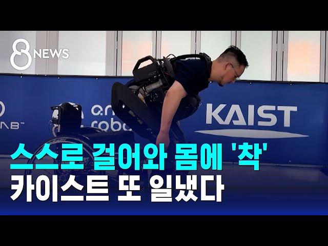 스스로 걸어와 몸에 '착'…카이스트의 '놀라운 기술' / SBS 8뉴스