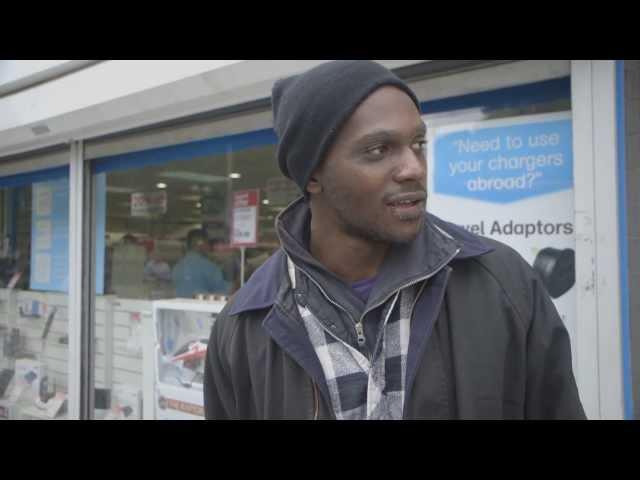 Homeless man tells story