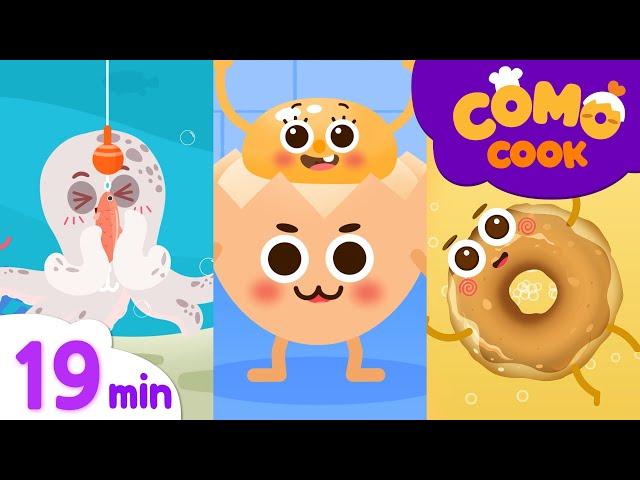 Kids animation | How to make Lunch box + More episodes 19min | Como Cook