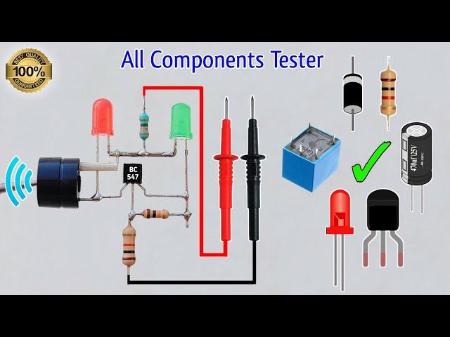 All Component Tester || Magic Tester || Continuity Tester Kaise Banaye || Capacitor Tester || Tester