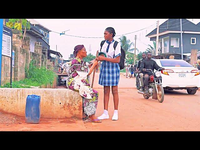 How A Kind School Girl Saved D Poor Blind Woman She Saw Begging For Food At D Junction/African Movie