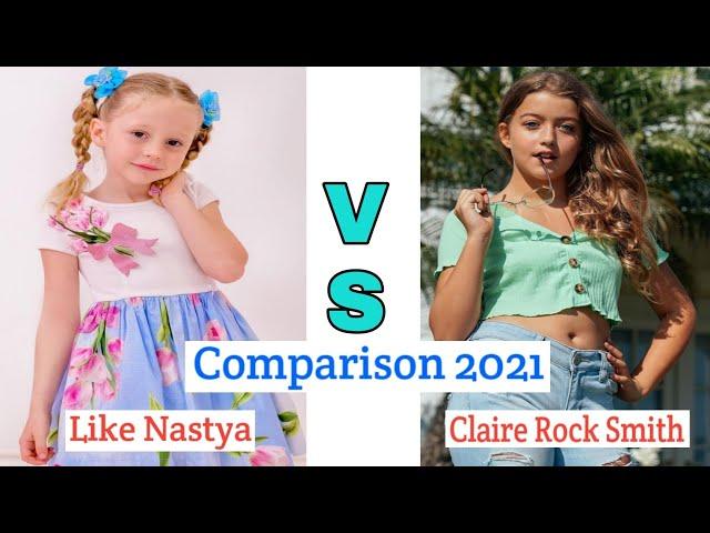 Claire Rock Smith Vs Like Nastya Lifestyle Comparison 2021|USA Comparison|