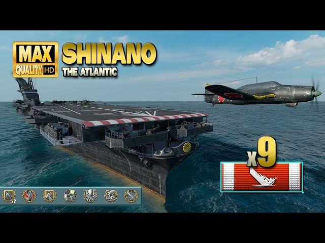 Aircraft Carrier Shinano playing against the time - World of Warships