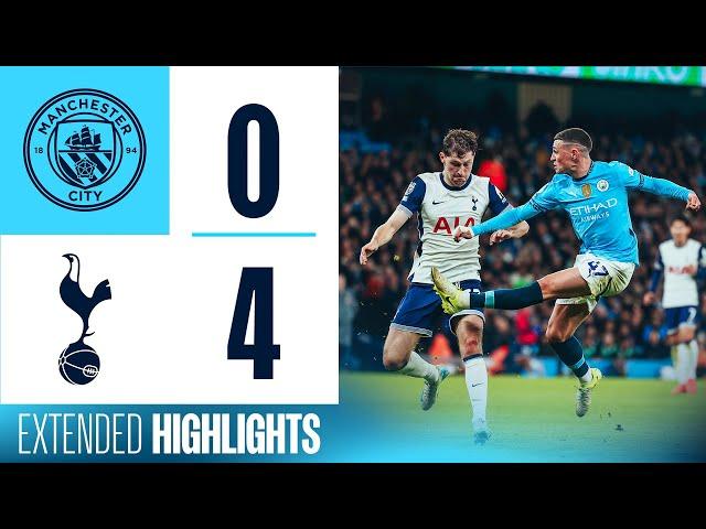 EXTENDED HIGHLIGHTS | MAN CITY 0 - 4 TOTTENHAM | Defeat at the Etihad