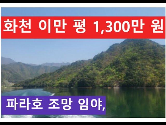 화천 이만 평 1,300만 원 (파라호 조망 임야)