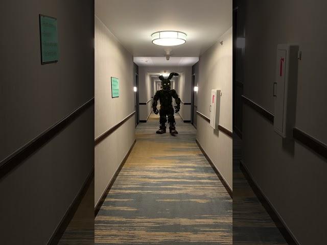 Springtrap roams a hotel