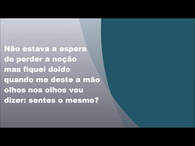 Diogo Garcia - Sinto-me livre contigo, Letra