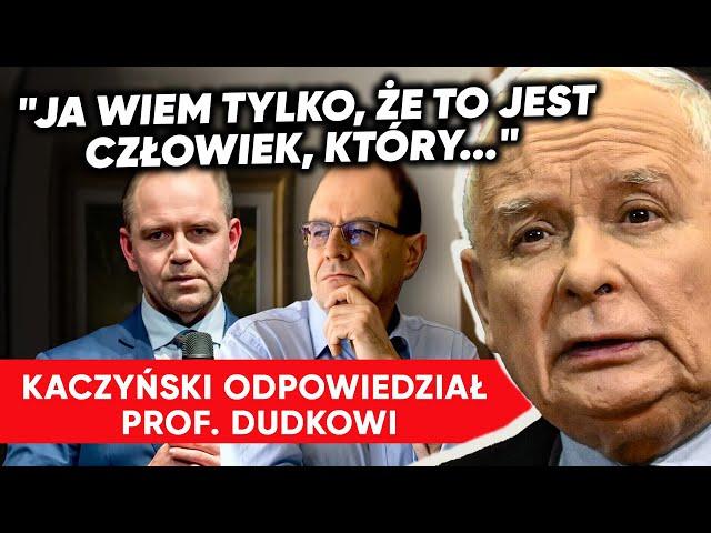 Awantura po słowach prof. Dudka o Nawrockim. Kaczyński odpowiedział prof. Dudkowi