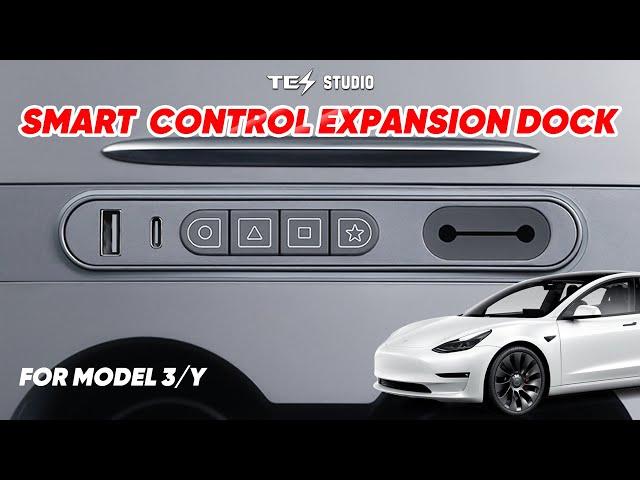 Tesstudio 2021+ Model 3/Y Smart Control Expansion Dock: Enhanced Interior Functionality