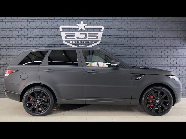 Matte Black Range Rover wrap | 2JS Detailing