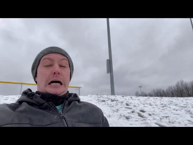 The Benner’s go sledding