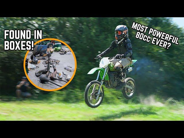 Sending our 80’s Barn Find Kawasaki KX80 2 Stroke Dirt Bike