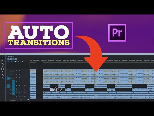 Auto Add Transitions to MULTIPLE CLIPS at Once in Premiere Pro