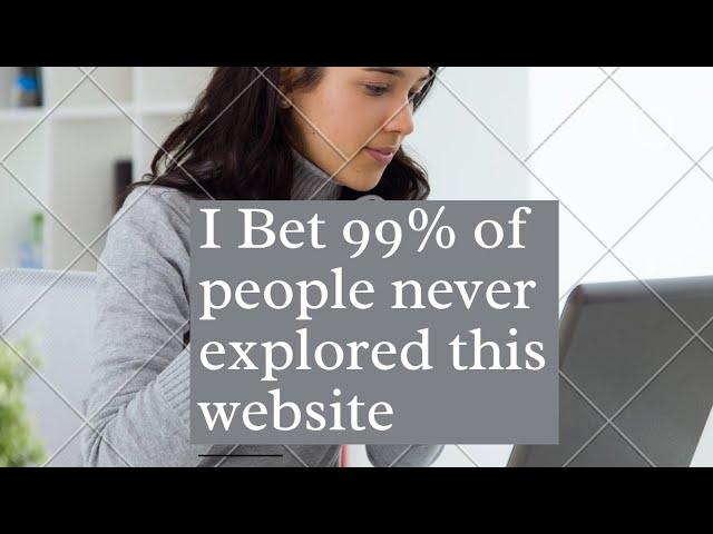 website you have never seen before /how to use it?