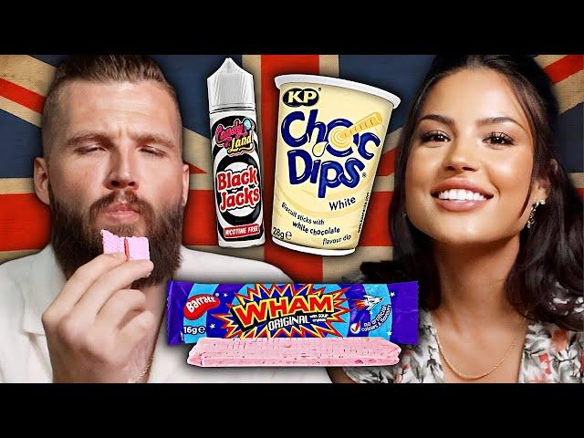 Americans Try WEIRD British Candy!