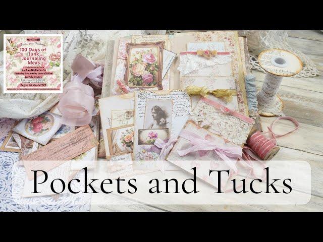 100 Days of Junk Journaling Ideas   Pocket and Tucks @Rachandbella #100daysjji