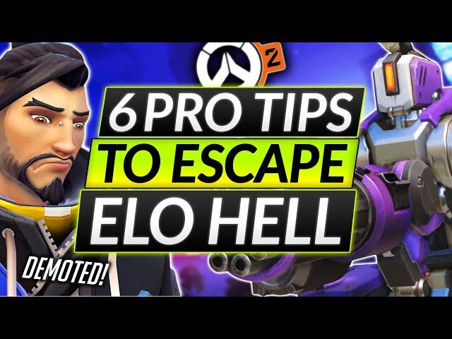 6 BEST TIPS to ESCAPE ELO HELL RIGHT NOW - How to Rank UP FAST - Overwatch Guide