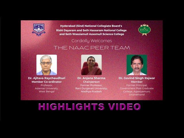 THE NAAC PEER TEAM HIGHLIGHTS VIDEO