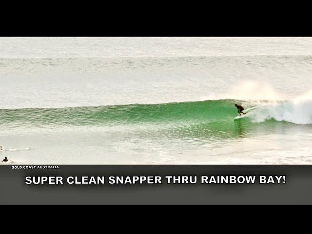 Surfing A Super Clean Snapper Rocks Thru Rainbow Bay Dawn Session