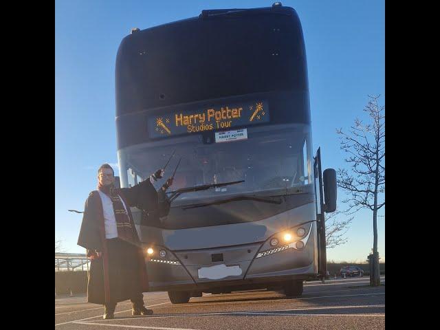 Visiting the Harry Potter Studios in a coach