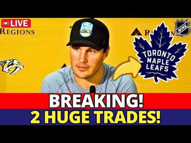 NHL URGENT! LEAFS MAKING 2 BIG TRADES WITH THE PREDATORS! DEAL CONFIRMED? TORONTO MAPLE LEAFS NEWS