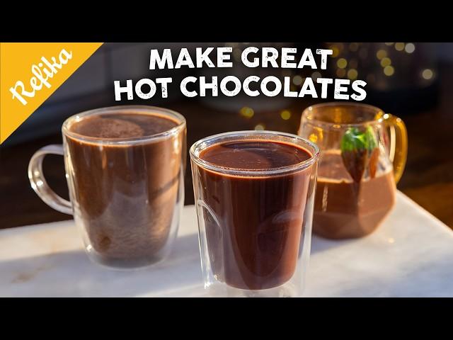 How to Make HOT CHOCOLATE Recipe  Homemade TOP 3: Peppermint  Cacao  Spicy️