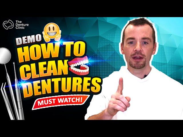 DEMO, HOW TO CLEAN DENTURES....There are tips and tricks to add life to your denture.